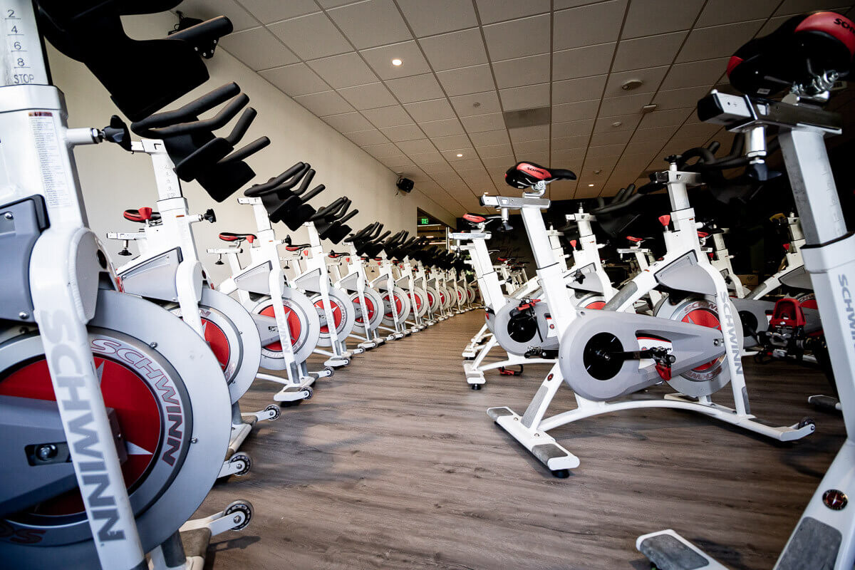 The cycling studio at TRIFIT LA